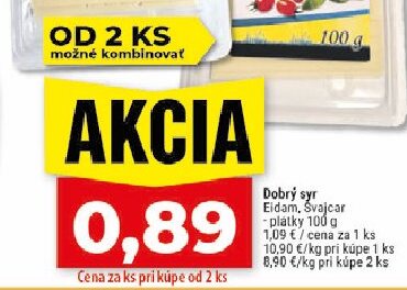 Dobrý syr Eidam, Svajcar plátky