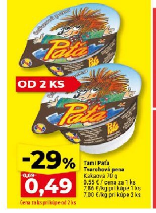 Tami Paťa Tvarohová pena Kakaová