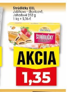 Štrúdličky XXL Jabĺkovo-škoricové, Jahodové