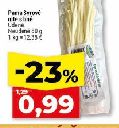 Pama Syrové nite slané Údené, Neúdené