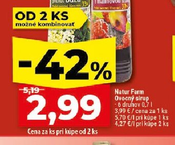 Natur Farm Ovocný sirup