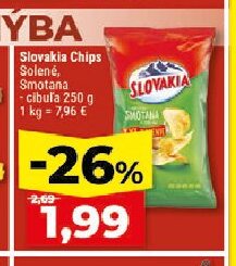 Slovakia Chips Solené, Smotana - cibuľa