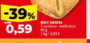 Minit taštička Tvarohovo - marhuľová