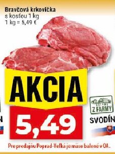 Bravčová krkovička s kosťou