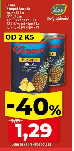 Giana Kompót Ananás kúsky