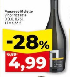 Prosecco Moletto Víno frizzante D.O.C.