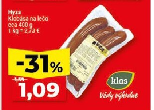 Hyza Klobása na lečo