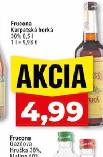 Frucona Karpatská horká