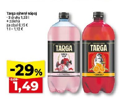 Targa sýtený nápoj