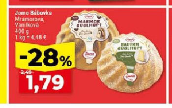 Jomo Bábovka Mramorová, Vanilková