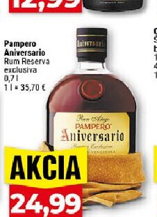 Pampero Aniversario Rum Reserva exclusiva