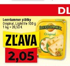 Leerdammer plátky Original, Lightlife