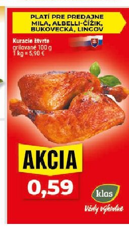 Kuracie štvrte grilované