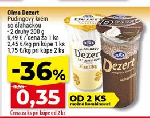 Olma Dezert Pudingový krém so šľahačkou
