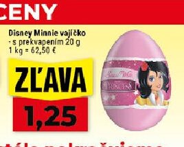 Disney Minnie vajíčko s prekvapením