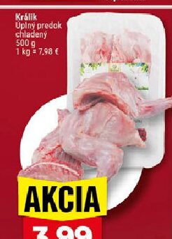 Králik Úplný predok chladený
