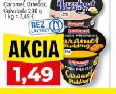 Ehrmann High Protein puding Caramel, Oriešok, Čokoláda