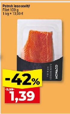 Pstruh lososovitý Filet HOWACO