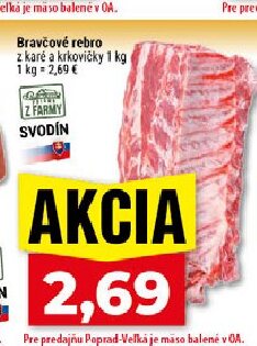 Z FARMY SVODÍN Bravčové rebro z karé a krkovičky