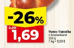 Vamex Vianočka s hrozienkami