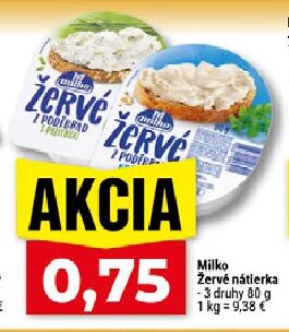 Milko Žervé nátierka