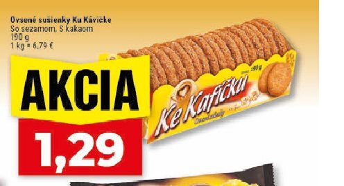 Ovsené sušienky Ku Kávičke So sezamom, S kakaom