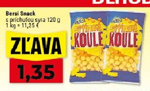 Bersi Snack s príchuťou syra