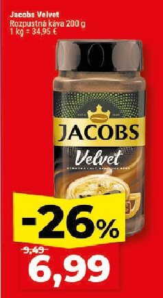 Jacobs Velvet Rozpustná káva