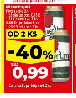 Pilsner Urquell Pivo svetlé