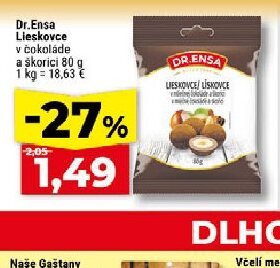 Dr.Ensa Lieskovce v čokoláde a škorici