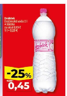Drobček Dojčenská voda