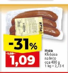 Hyza Klobása na lečo
