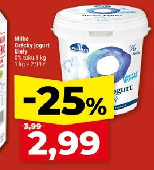 Milko Grécky jogurt Biely