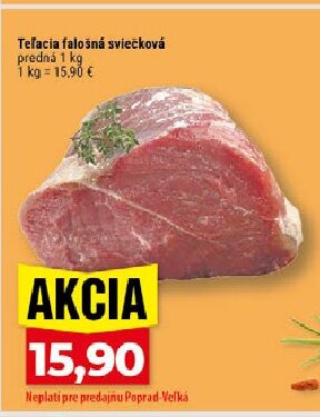 Teľacia falošná sviečková predná