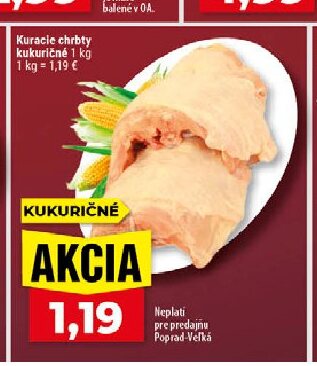 Kuracie chrbty kukuričné