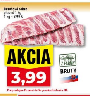 Bravčové rebro ploché