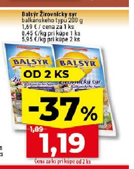 Balsýr Žirovnícky syr balkánskeho typu