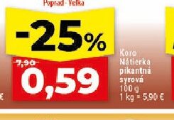 Koro Nátierka pikantná syrová