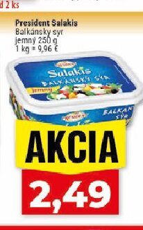 President Salakis Balkánsky syr jemný