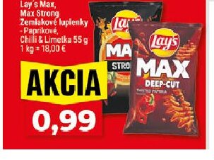Lay's Max, Max Strong Zemiakové lupienky Paprikové, Chilli & Limetka