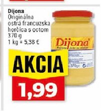 Dijona Originálna ostrá francúzska horčica s octom