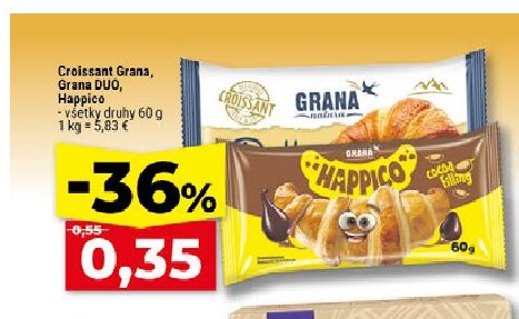 Croissant Grana, Grana DUO, Happico
