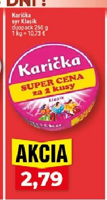 Karička syr Klasik duopack