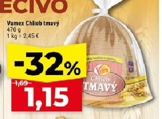 Vamex Chlieb tmavý