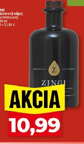 Zingi Zázvorový nápoj pasterizovaný