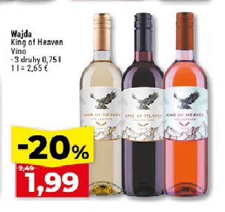 Wajda King of Heaven Víno - 3 druhy