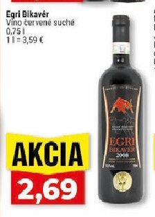 Egri Bikavér Víno červené suché