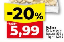 Dr. Ensa Kešu orechy Natural
