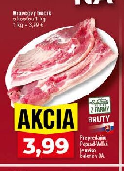 Bravčový bôčik s kosťou
