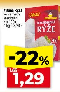 Vitana Ryža vo varných vreckách